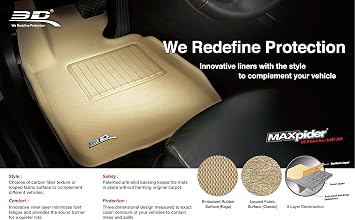 3D MAXpider Front Row Custom Fit All-Weather Floor Mat - Classic Carpet (Gray)