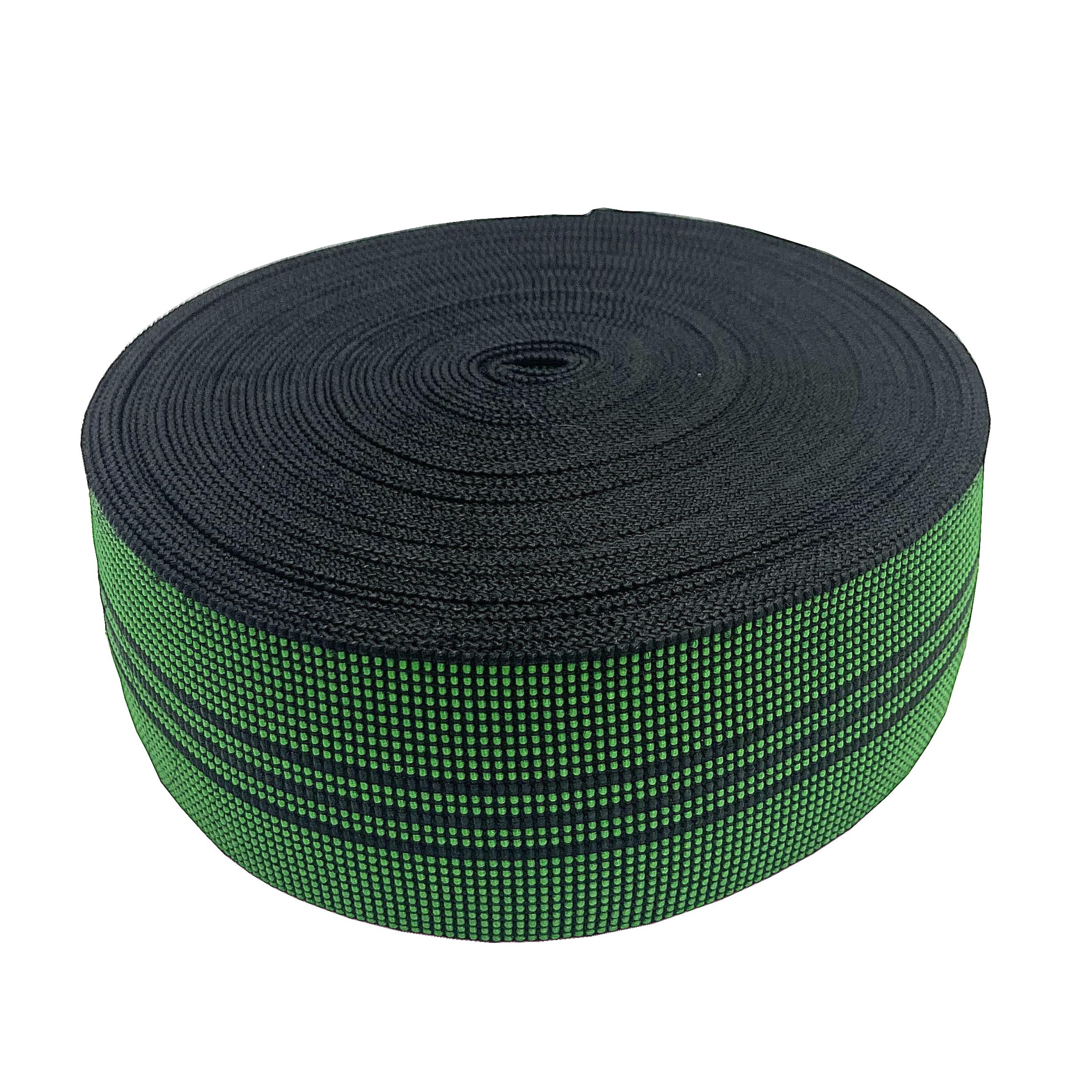Cinta elástica de látex para tapicería, reparación de muebles, modificación, sofá, silla, sofá, repuesto de material (verde, 20 m)