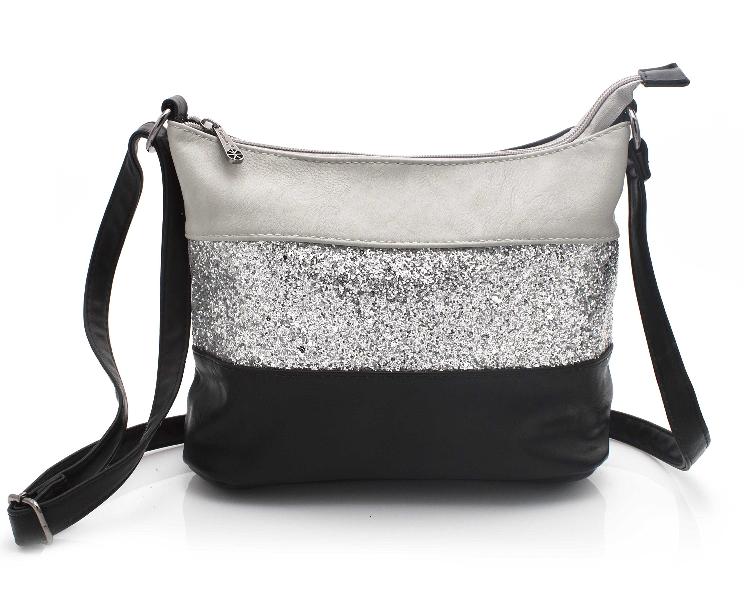 Gallantry - Sac Bandoulière Femme Paillettes Elégant - Sacoche Porté Epaule Tendance Multicolore Souple - Besace...