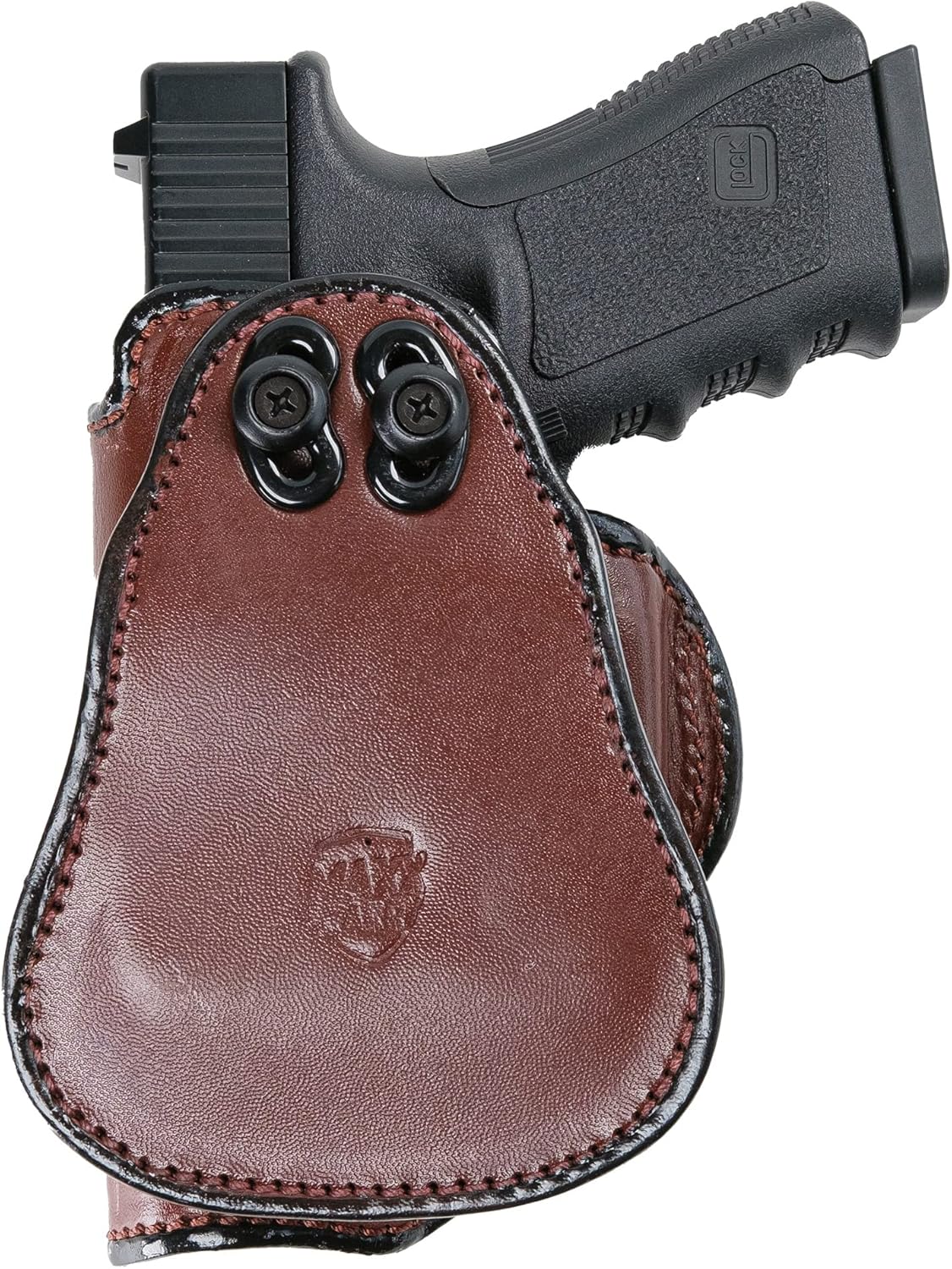 Maxx Carry Compatible with Leather Paddle OWB Gun Holster for Walther PPQ, PPQ M2, PPQ .45 | CANIK TP9SF Elite | FN FNX45 | H&K HK 45, USP 9mm & 40 S&W | Sig P250 Compact