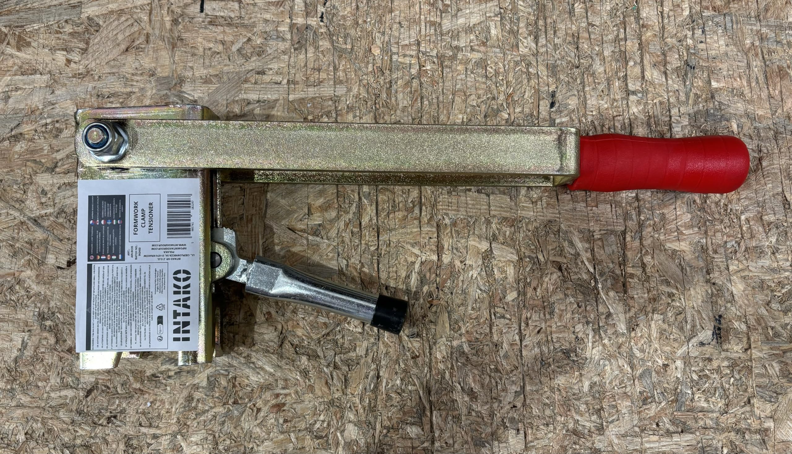 INTAKO Tendeur pour Verrou de Coffrage, Rapid Clamp Tensioner – Clé de Serrage pour Pinces de Coffrage à Ressort, Serrures de Coffrage 70 × 100 mm pour Fers à Béton Ø 6–10 mm
