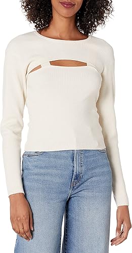 The Drop Women's Nomi Cropped Sweater Top
