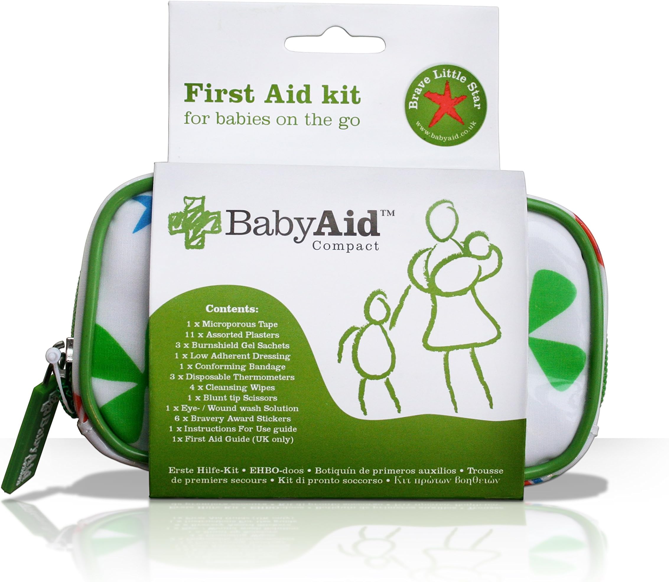 The Original First Aid kit for Kids, Toddlers and Babies, Essential Pocket Sized Compact Children's Emergency kit, fits in Your Handbag, Great for All The Family for Home and Travel