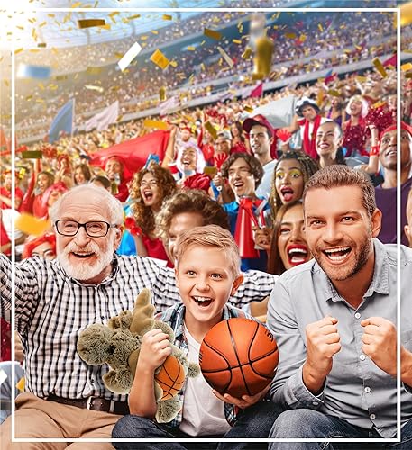 Miniatura 5 de DolliBu Animal de peluche de alce con peluche de baloncesto, alce suave y abrazable, adorable juguete de peluche para jugar, juguete de peluche