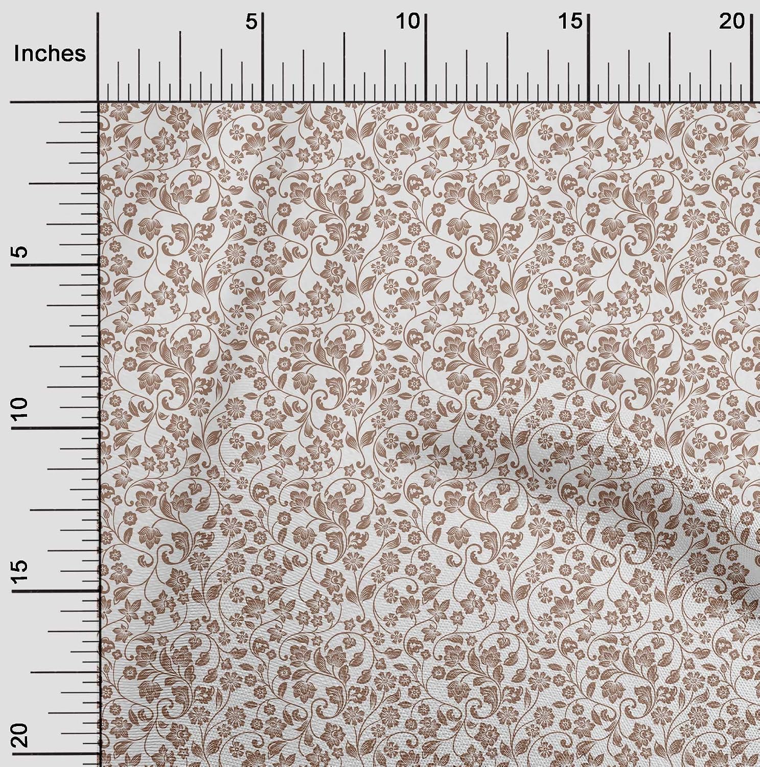oneOone Cotton Flex White Fabric Asian Block Quilting Supplies Print Sewing Fabric By The Yard 40 Inch Wide