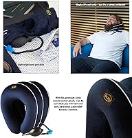 Vista 13 de Dr Fix Cervical Neck Traction Device for Instant Neck Pain Relief at Home Elastic Band (Dark Blue, 12-17)