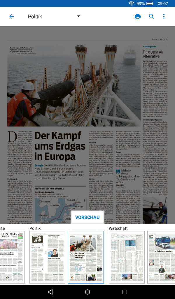 ZAK ePaper-App im Amazon Appstore