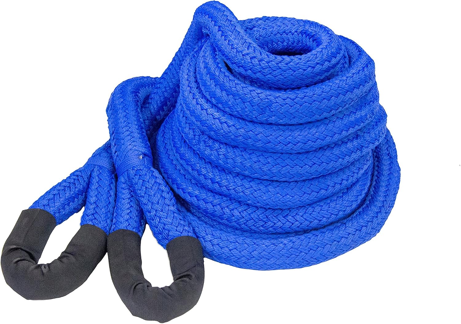 Mibro DitchPig 1-1/2" Kinetic Tow Rope 30 ft, 64,300 lb, Vehicle Recovery for Off‑Road, Snow, Mud, 447551, Blue