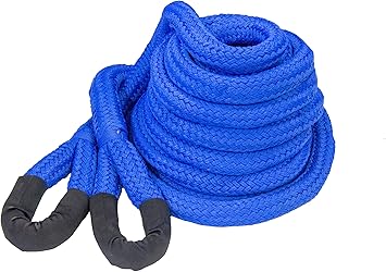DitchPig 447541 Kinetic Energy Vehicle Recovery Double Nylon Braided Rope with Duffel Bag, 1-1/4" x 30, 44,200 lbs. Breaking Strength