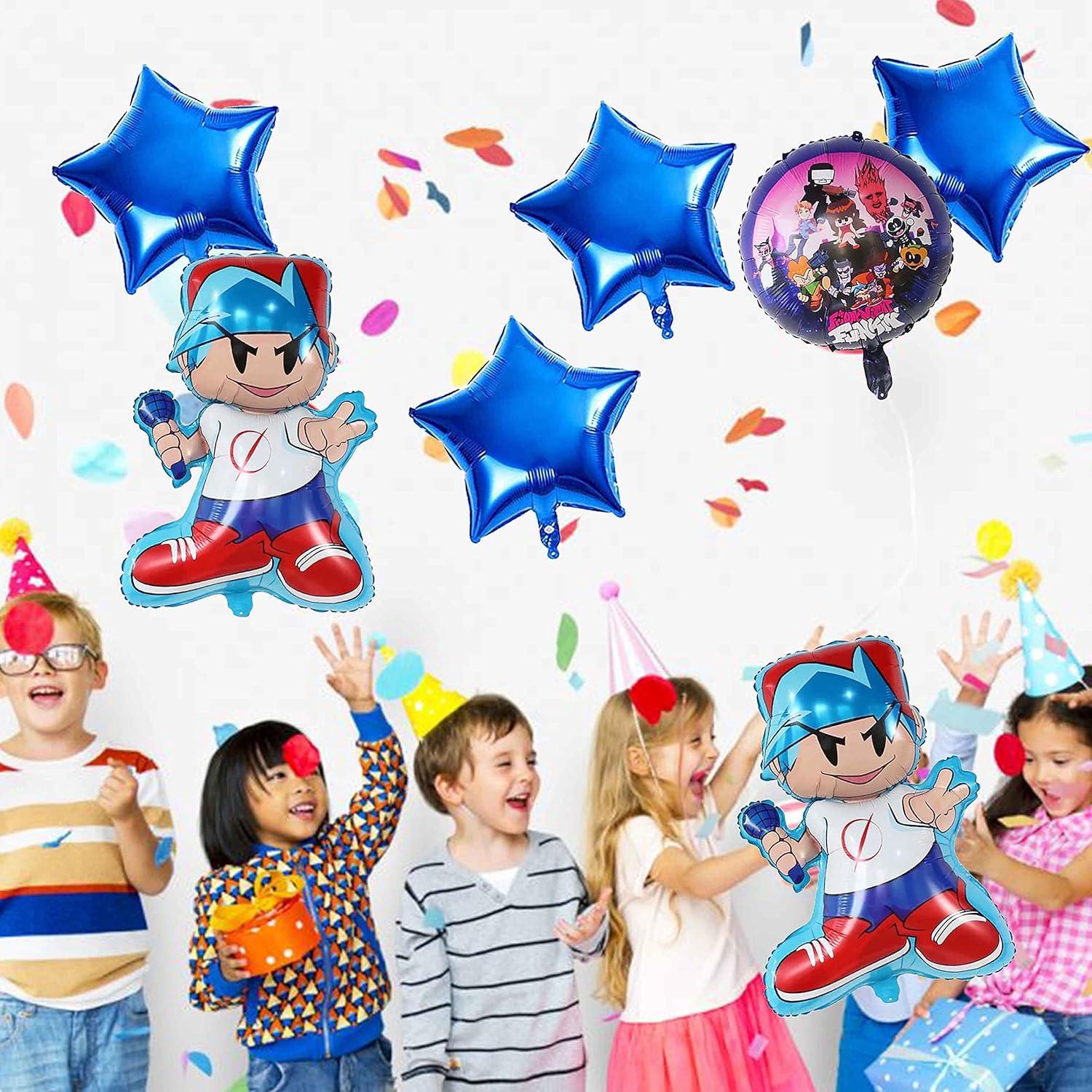 8 pcs Friday Night Funkin Balloons,Friday Night Funkin Birthday Party Supplies,Kids Birthday Party Favor Decorations Perfect for Your Themed Party : Toys & Games