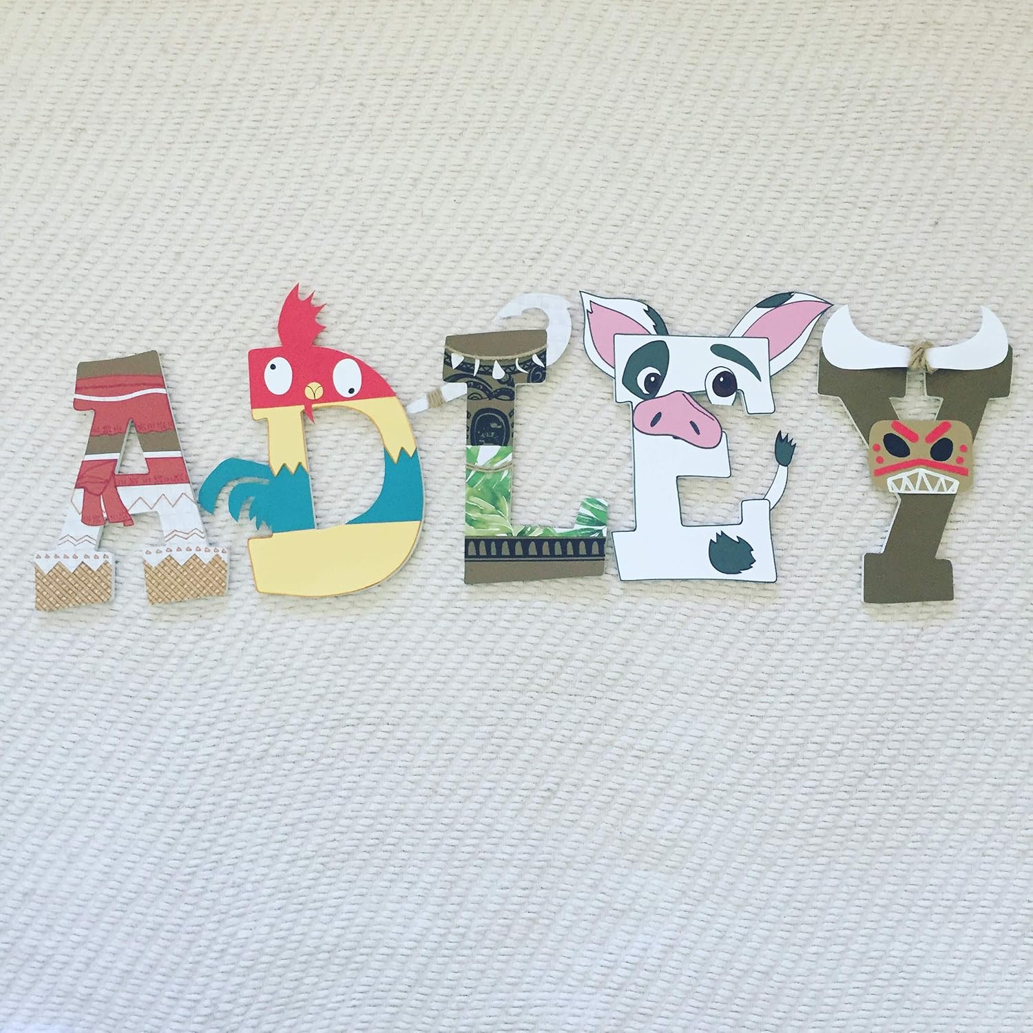 amazon com moana custom wood letters handmade products