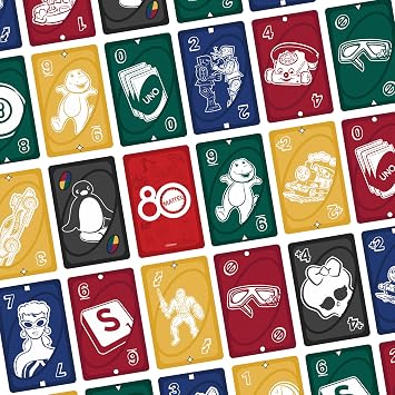Mattel Games UNO Mattel 80th Ruby Red Card Game for Kids, Adults & Family Nights, Game Nights, Travel, Camping & Parties., JGK30