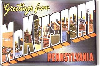 Greetings from McKeesport Pennsylvania Fridge Magnet (2.5 x 3.5 inches)
