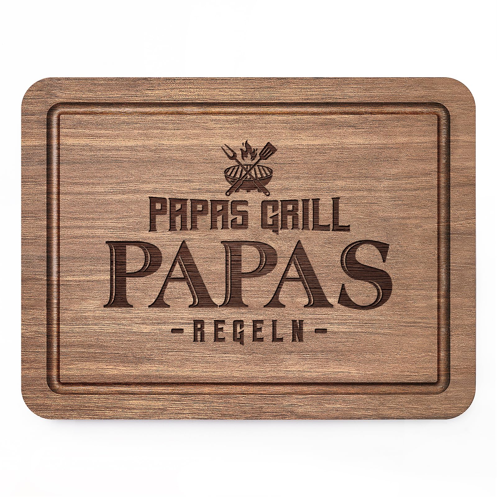 Juratar Tabla de cortar de madera de nogal con ranura para jugo, regalo para el día del padre, de madera, como regalo de cumpleaños