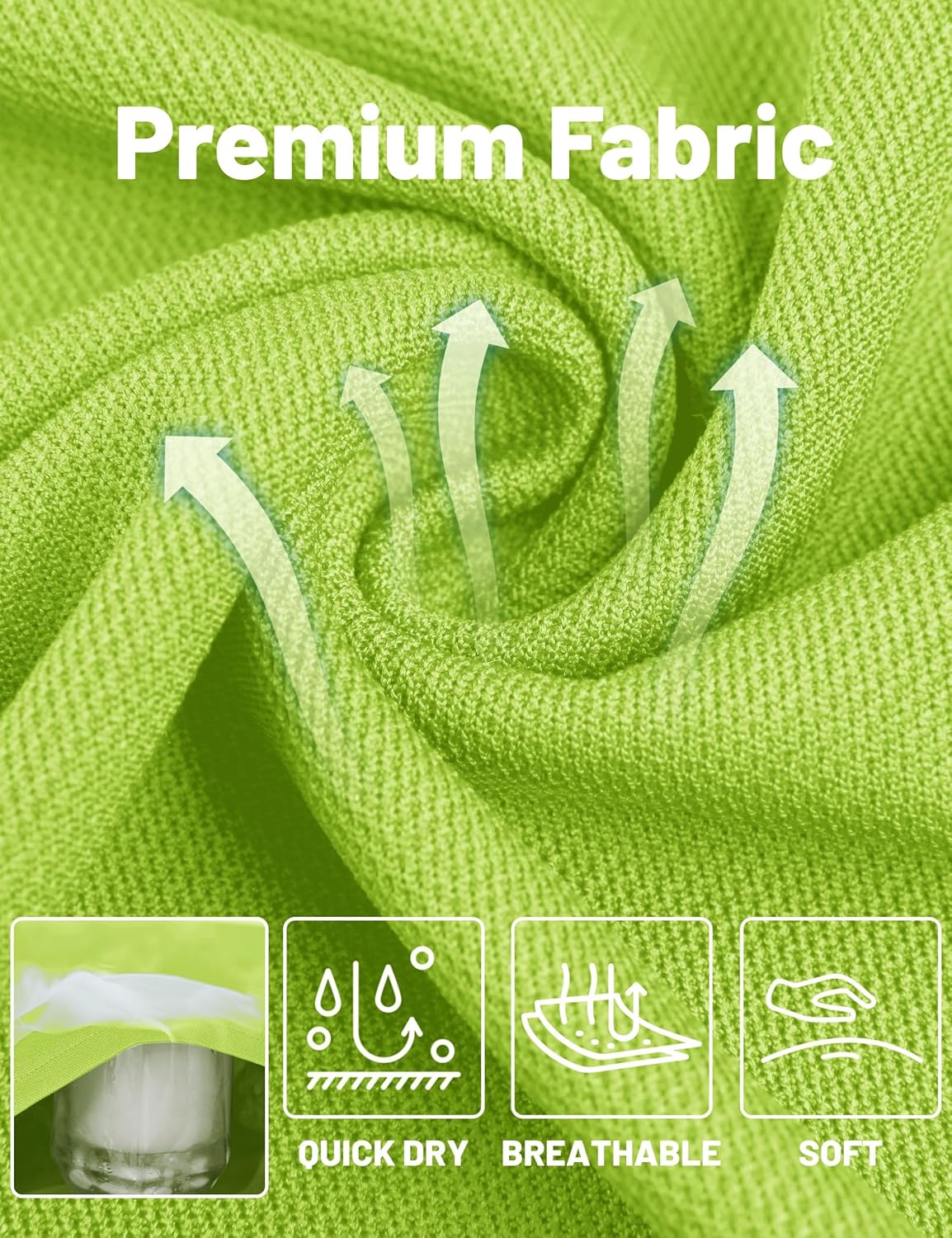 TACVASEN Men's Long Sleeve Polo Shirts Quick Dry Tactical Golf Collared Lightweight Work Breathable Moisture Wicking Outdoor - Image 5