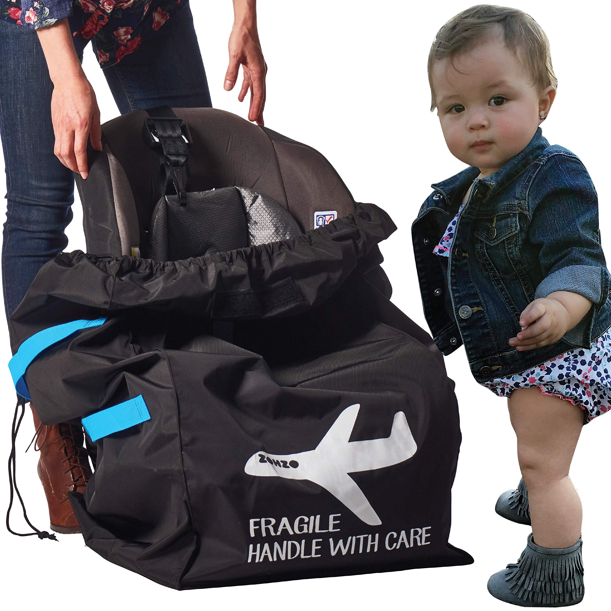 Zohzo Car Seat Travel Bag Drawstring Bag for Air Travel (Black) Buy