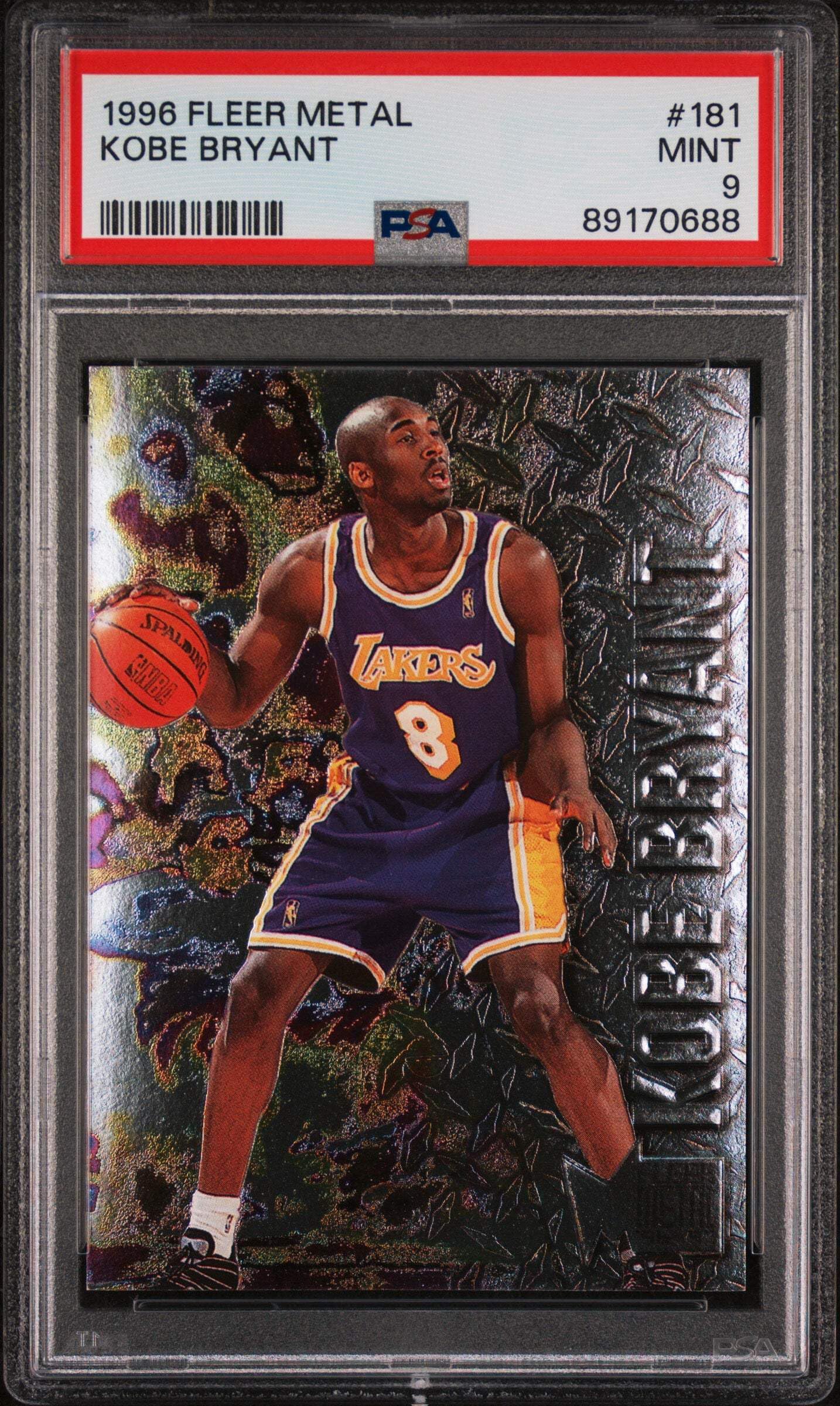 Amazon.com: Graded 1996 Fleer Metal Kobe Bryant #181 Rookie RC