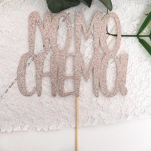 Miniatura 6 de No Mo Chemo Cake Topper - Decoración para tartas sin cáncer, decoración para tartas sin cáncer, celebración libre de cáncer, sobreviviente de