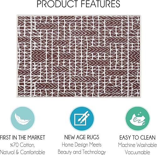 Miniatura 10 de SussexHome Pets - Tapete ultrafino para arena para gatos y perros, lavable, suave, de algodón natural, tapete para alimentación de gatos y perros,