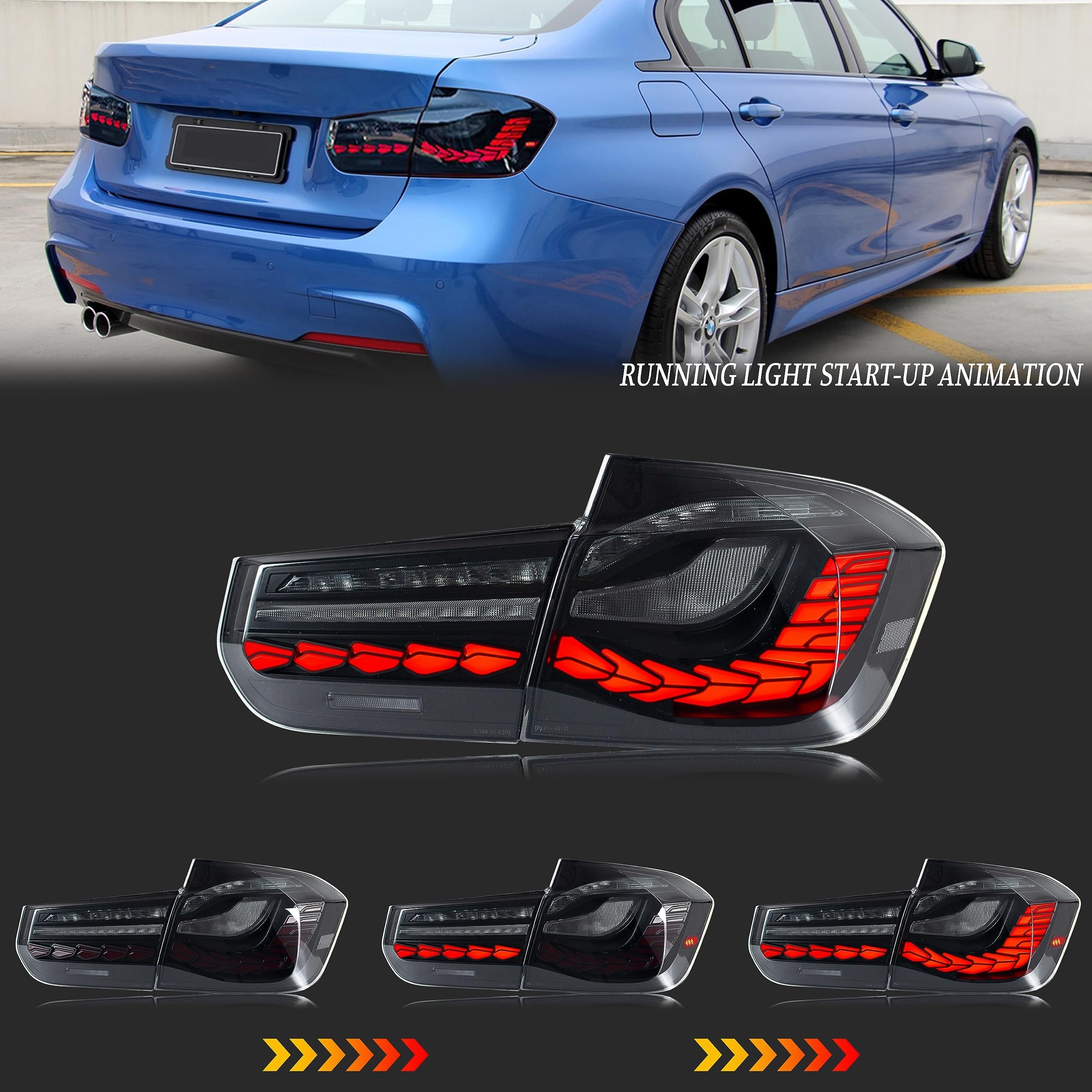 d*6様 F30  3シリーズ 社外テールランプ シーケンシャル Amazon.co.jp: BMW 3シリーズ F30 F80 M3 2012-2018 LED GTS テール