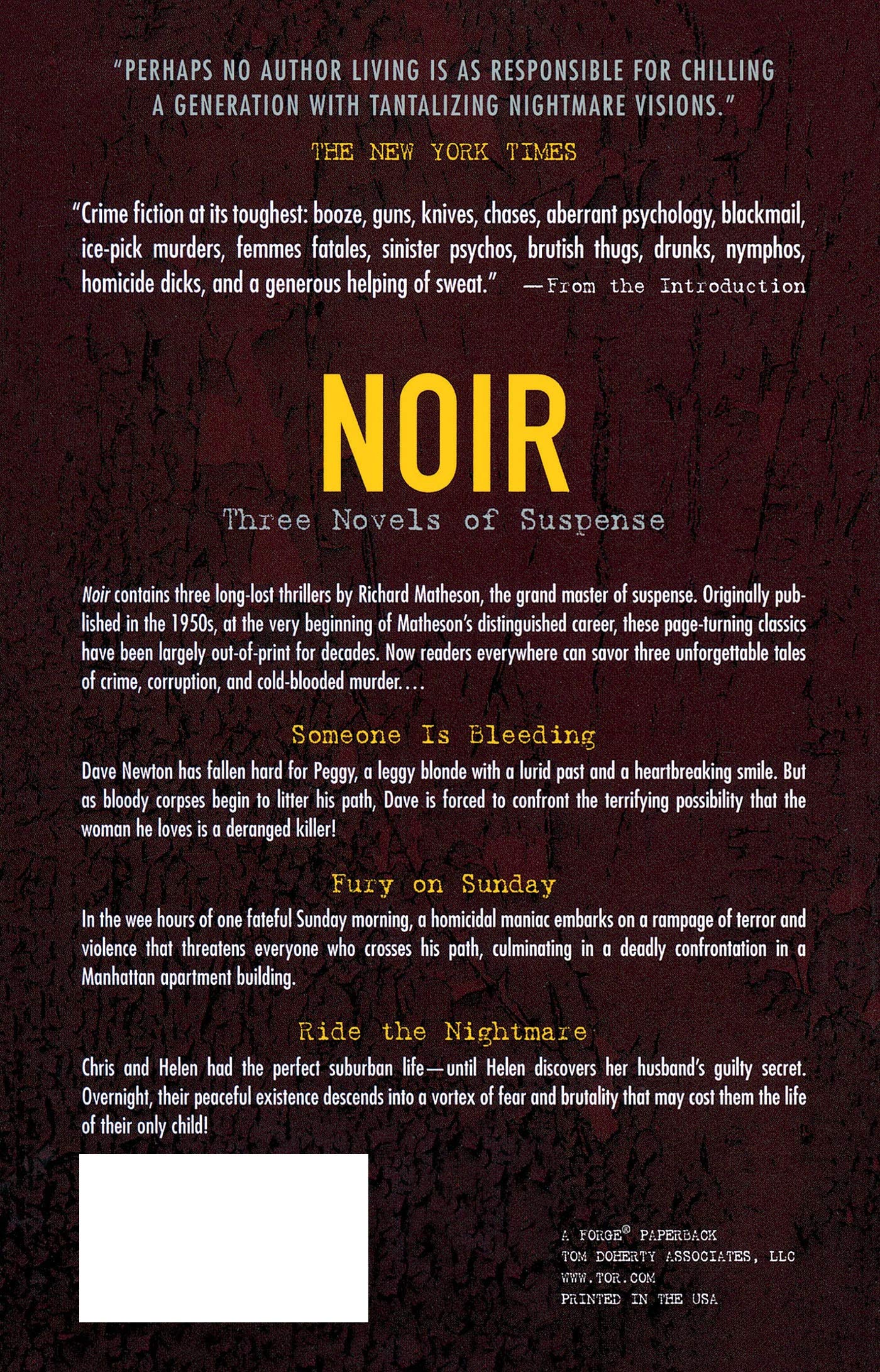 Noir: Three Novels of Suspense