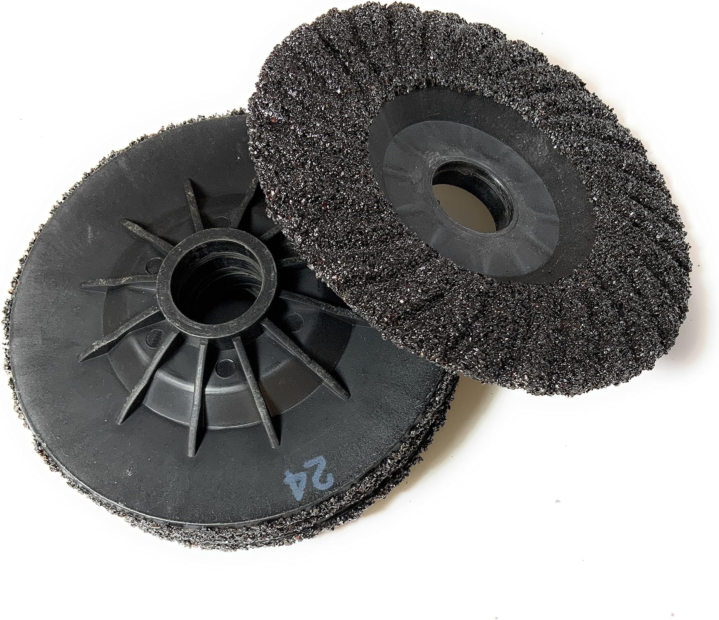 SIGNI 5 Pack SiC Plastic Back Grinding Wheel for Granite/Marble/Concrete and Glasses (4.5 INCH, 24 GRIT)