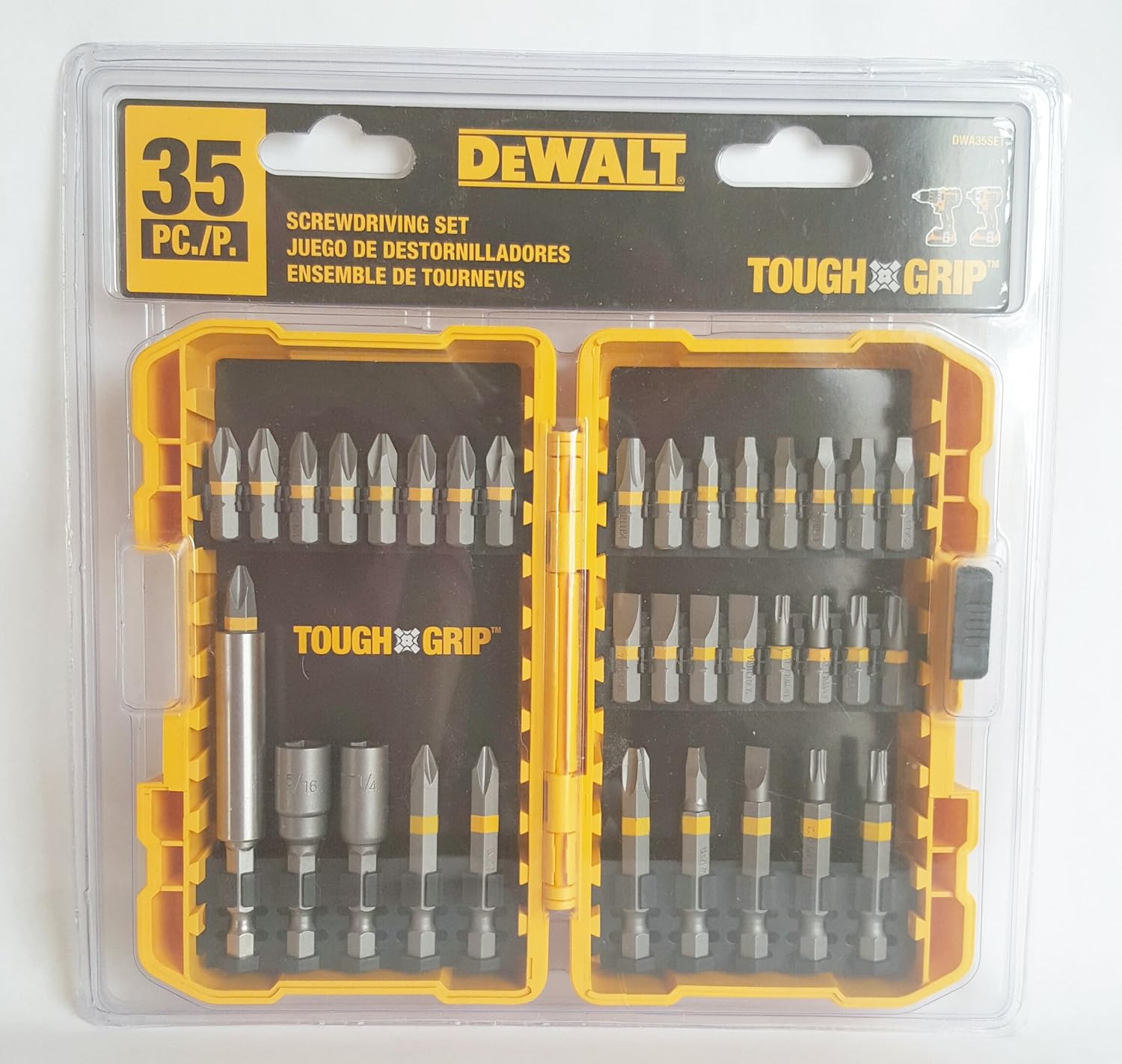 Dewalt 35Pc Tough Grip Screwdriving Bit Sets With Jamaica Ubuy