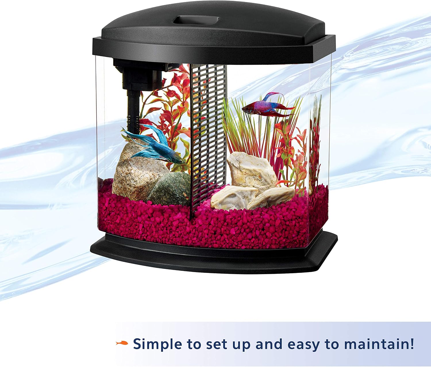 Aqueon BettaBow LED Kit Black 2.5 Gallons