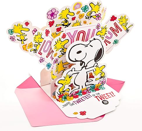 Amazon Co Jp Hallmark バースデー ポップアップ カード 息子娘 ピーナッツスヌーピーとウッドストック ポップアップ ライナスとルーシーを演奏 ヴィンス ガーラルディ作 モデル番号 799mdl23 ママ スヌーピー音楽ポップアップ ジュエリー