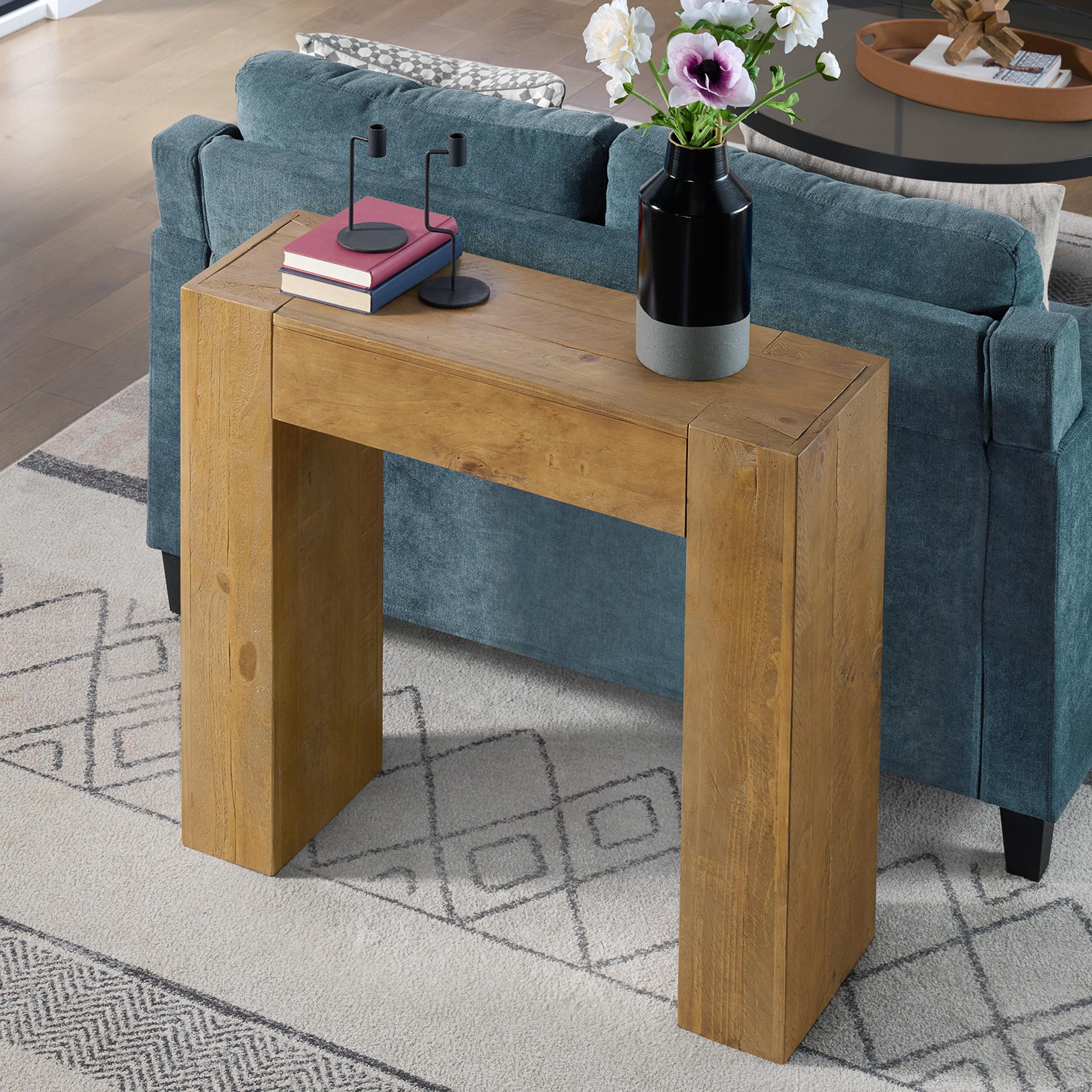 Alaterre Stockyard Console Table