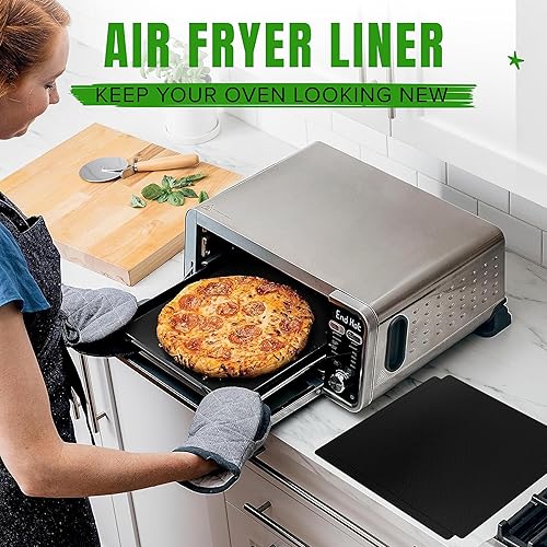 Miniatura 2 de Forro prémium para freidora de aire para horno tostador para la parte inferior del horno, compatible con Cusinart, freidora de aire Ninja y