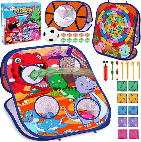 Miniatura 8 de Juego de lanzamiento de bolsas de frijoles de animales, juego de lanzamiento al aire libre, suministros de fiesta familiar para niños, regalo