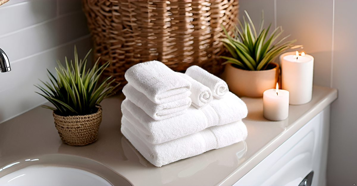 Cuddledown Heritage Set Asciugamani 6 Pezzi In Cotone Turco - 2 Bagno, 2 Mano, 2 Viso - Morbidi, Assorbenti, Certificati OEKO-TEX (Bianco)