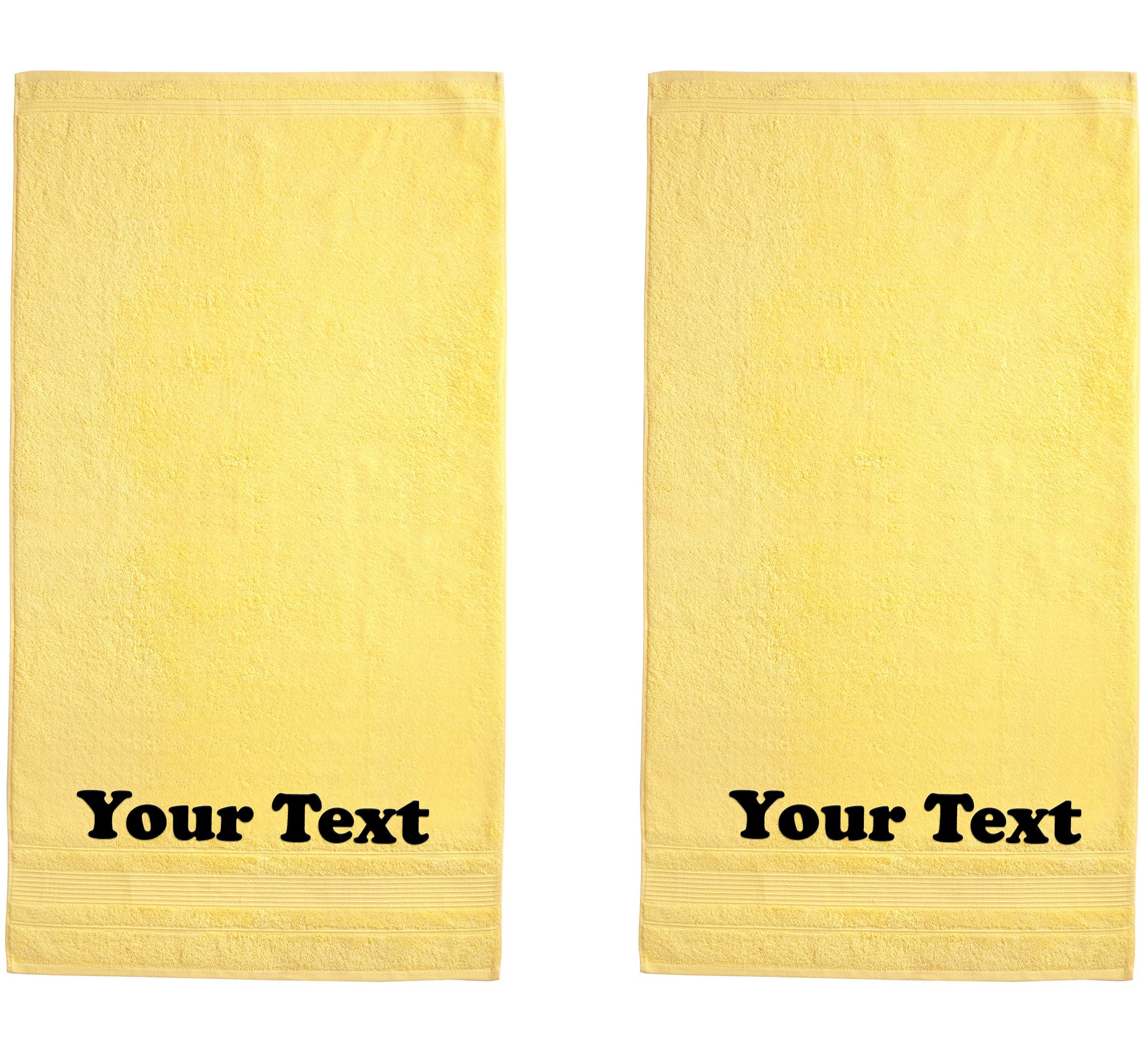 Ephesos Personalize Your Towels with Custom Embroidery: Names, Monograms, and Initials. Perfect for Bathroom, Spa, Gym, Shower, Kids, Adults, Pool,