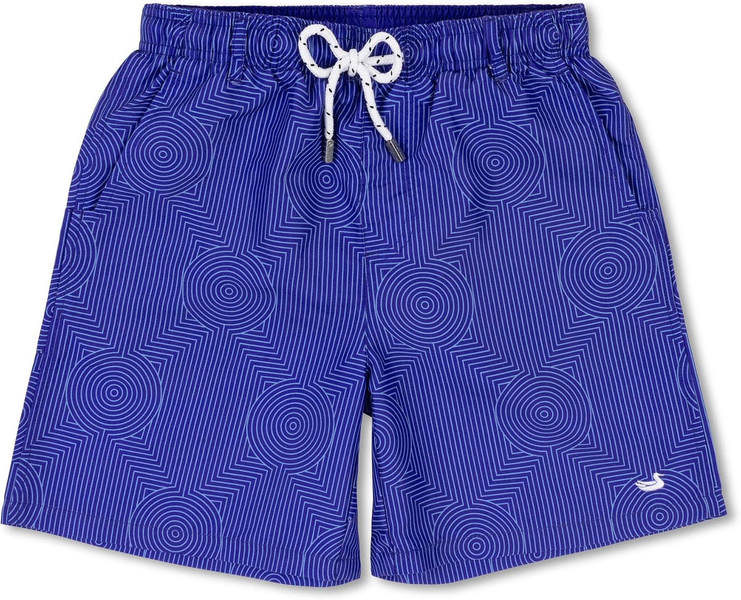 Southern Marsh Youth’s Dockside - Circle Maze Swim Trunks – Quick-Dry Lightweight Swimming Shorts
