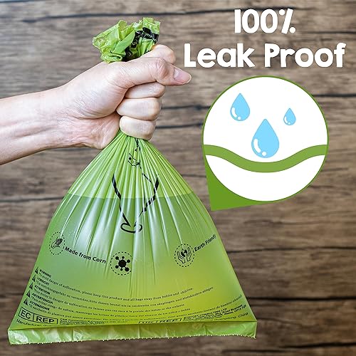 Miniatura 4 de YORJA Rollos de bolsas para excrementos de perro, 720 bolsas de desechos de mascotas, 100% a prueba de fugas, extra gruesas y fuertes, mezcla de