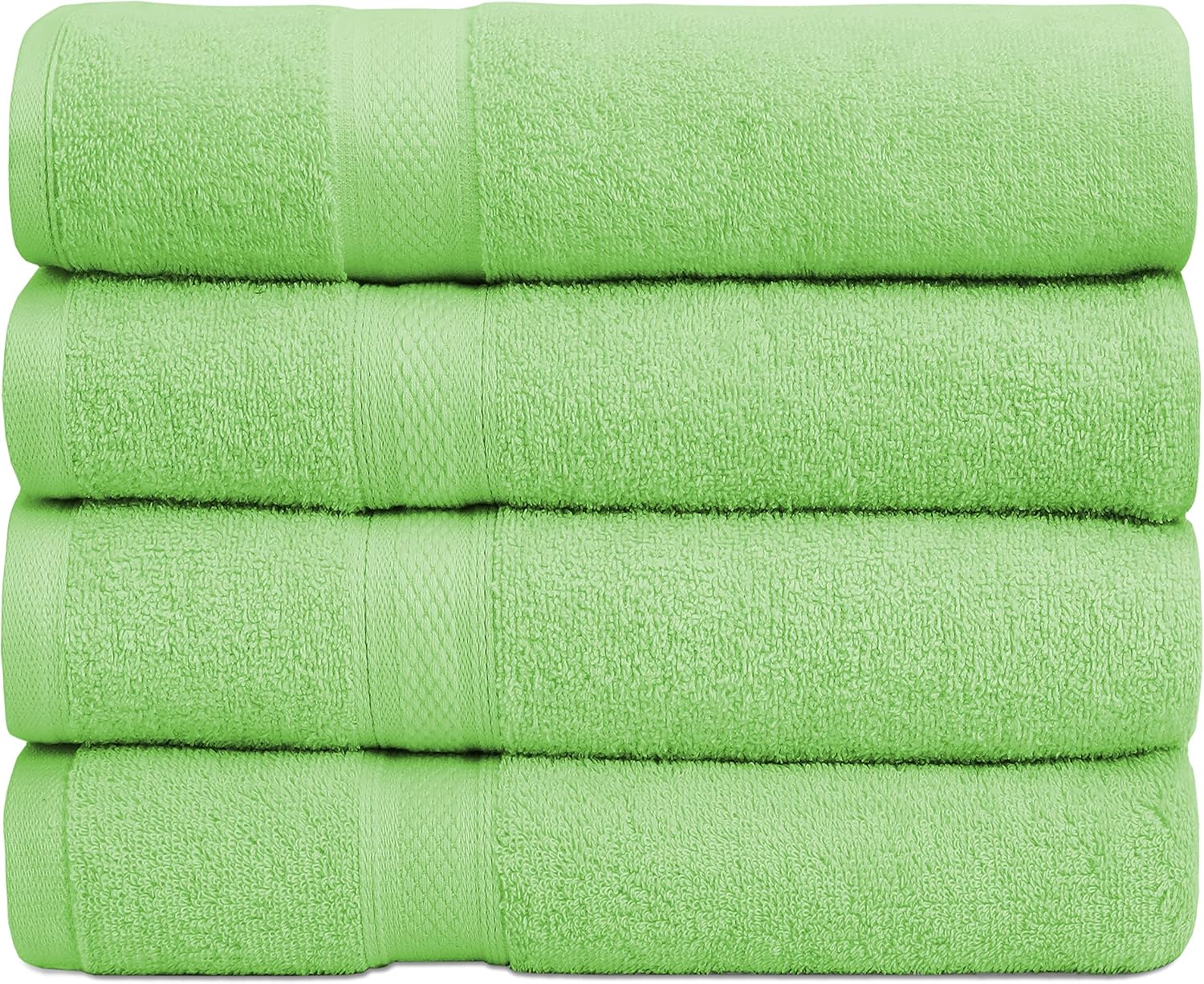 VINCO LOOPS 4 Piece Bath Towels Set,(27 x 54 Inches) Quick
