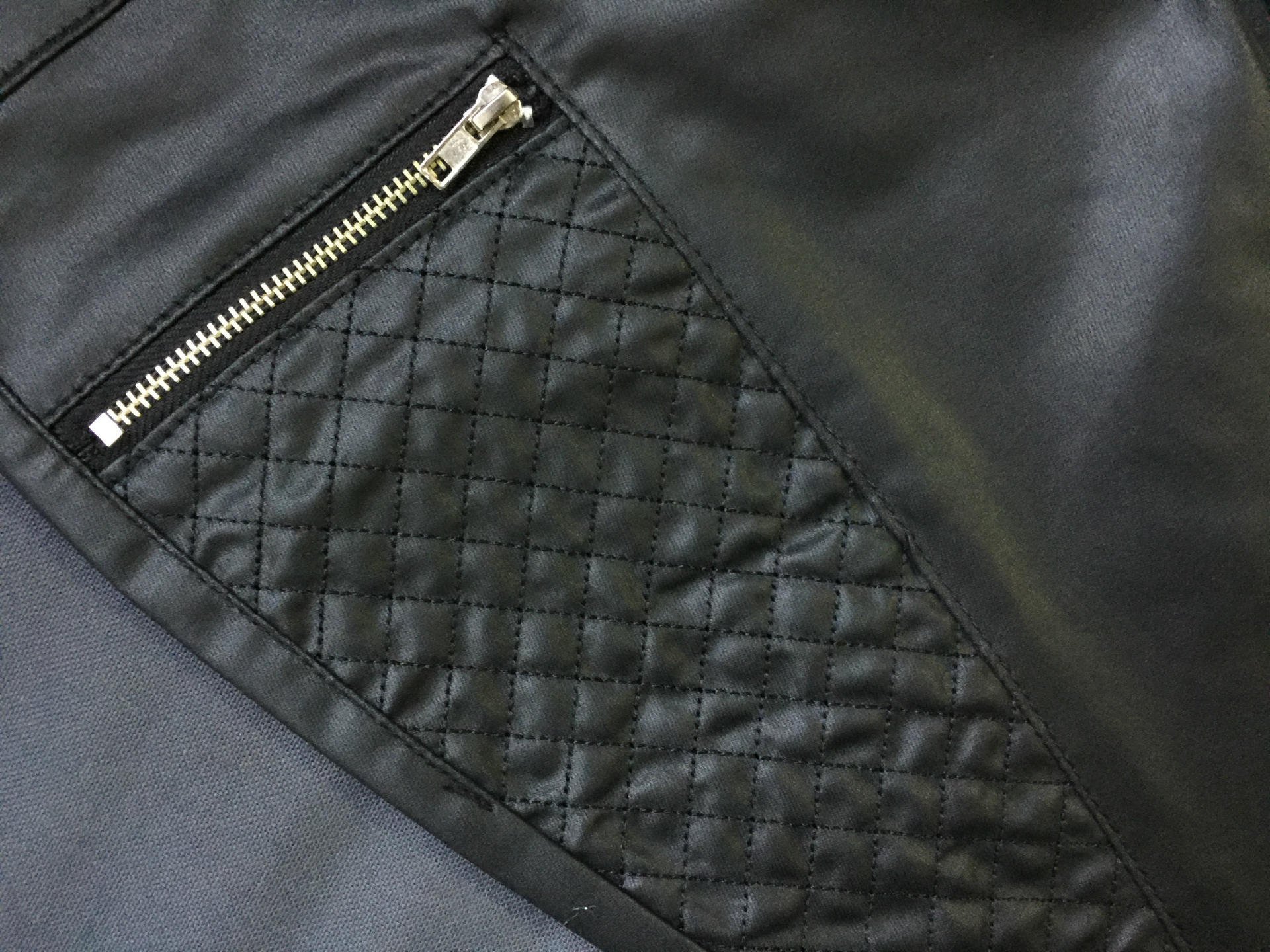 Dninmim Pantalon en cuir synthétique noir pour femme