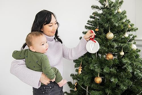 Miniatura 33 de Pearhead Baby’s First Christmas Wooden Picture Frame Ornament, Newborn Milestone Keepsake Photo, Holiday Gift For New and Expecting Parents, Rustic