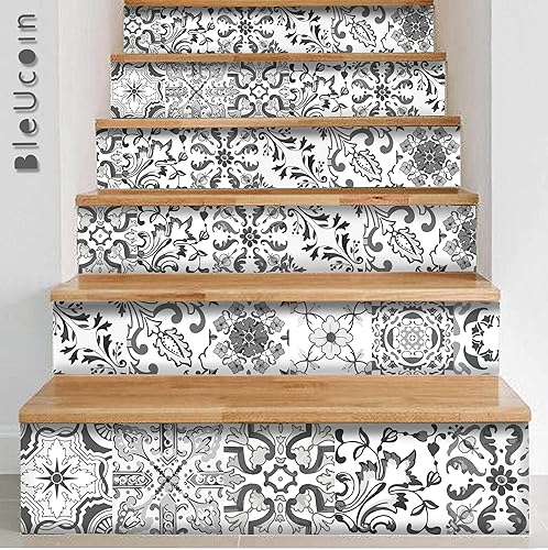 Miniatura 3 de Bleucoin Adhesivos de azulejos para azulejos de cocina y baño, impermeables, extraíbles, respetuosas con el medio ambiente, para bricolaje, vinilo