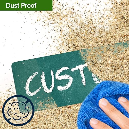 Miniatura 1047 de My Sign Center - Letrero personalizado, 11 colores de fuente, 13 estilos de fuente, 4 opciones de agujero, 22 tamaños, 8 x 32 pulgadas, sin óxido,