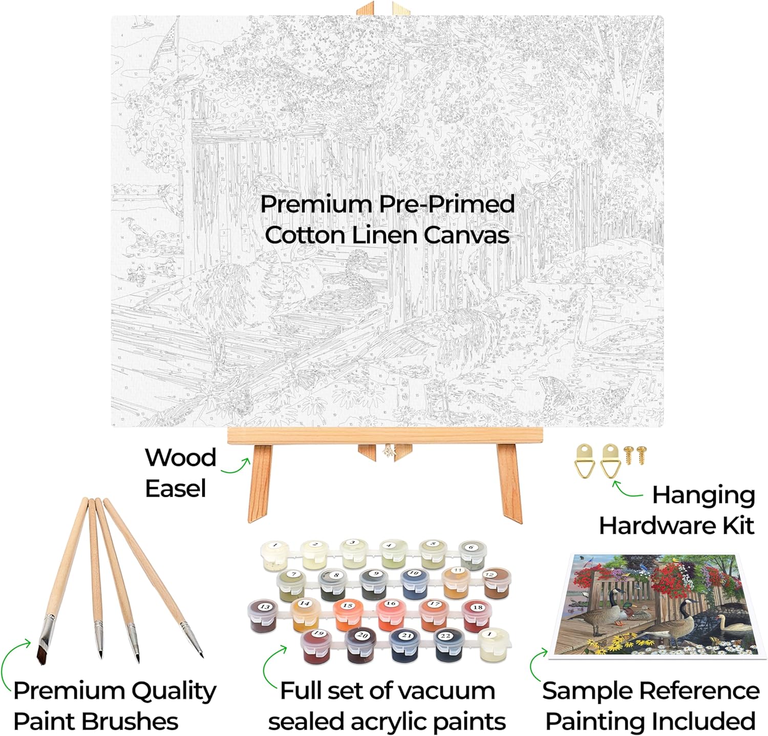 大人のための数字塗り絵:初心者から上級者まで 楽しいDIY大人のアートとクラフトプロジェクト - キット内容 - サミットパス (サ