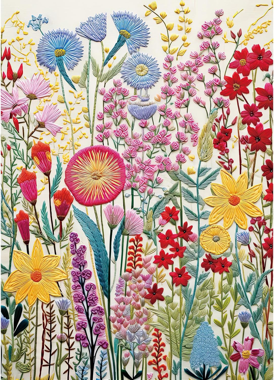 Threaded Garden Puzzles for Adults 1000 Pieces, Jigsaw Puzzles for Adults 1000 Piece, Challenging Game Toys, Impossible Puzzle, Family Decoration Puzzle