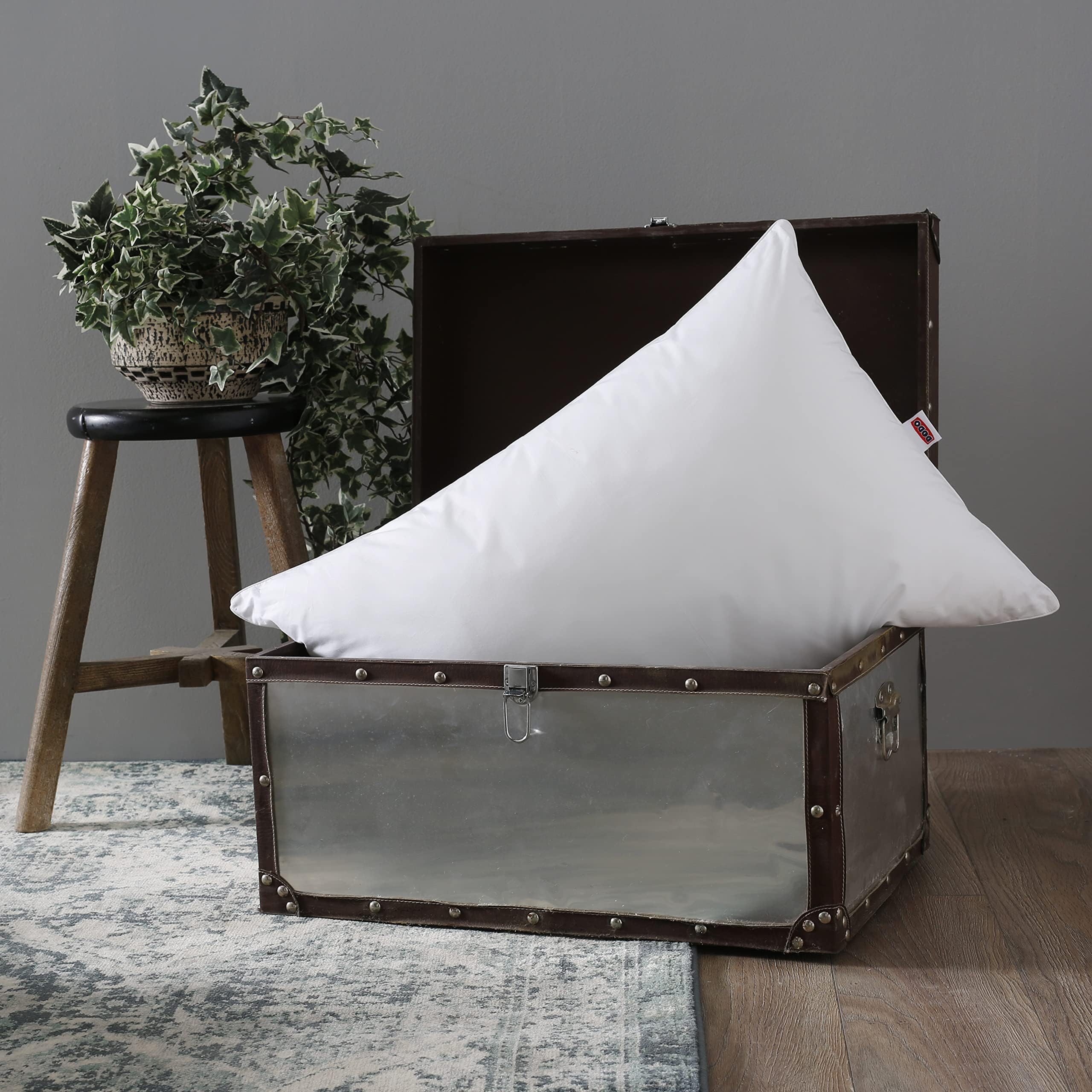 Dodo | Juego de 2 Almohadas antiácaros 50 x 70 | Confort Medio | Almohada sintética amazónica | Inflante Duradero y Respetuoso con el Medio Ambiente | Fabricado en Francia | Lavable a máquina a 40 °C