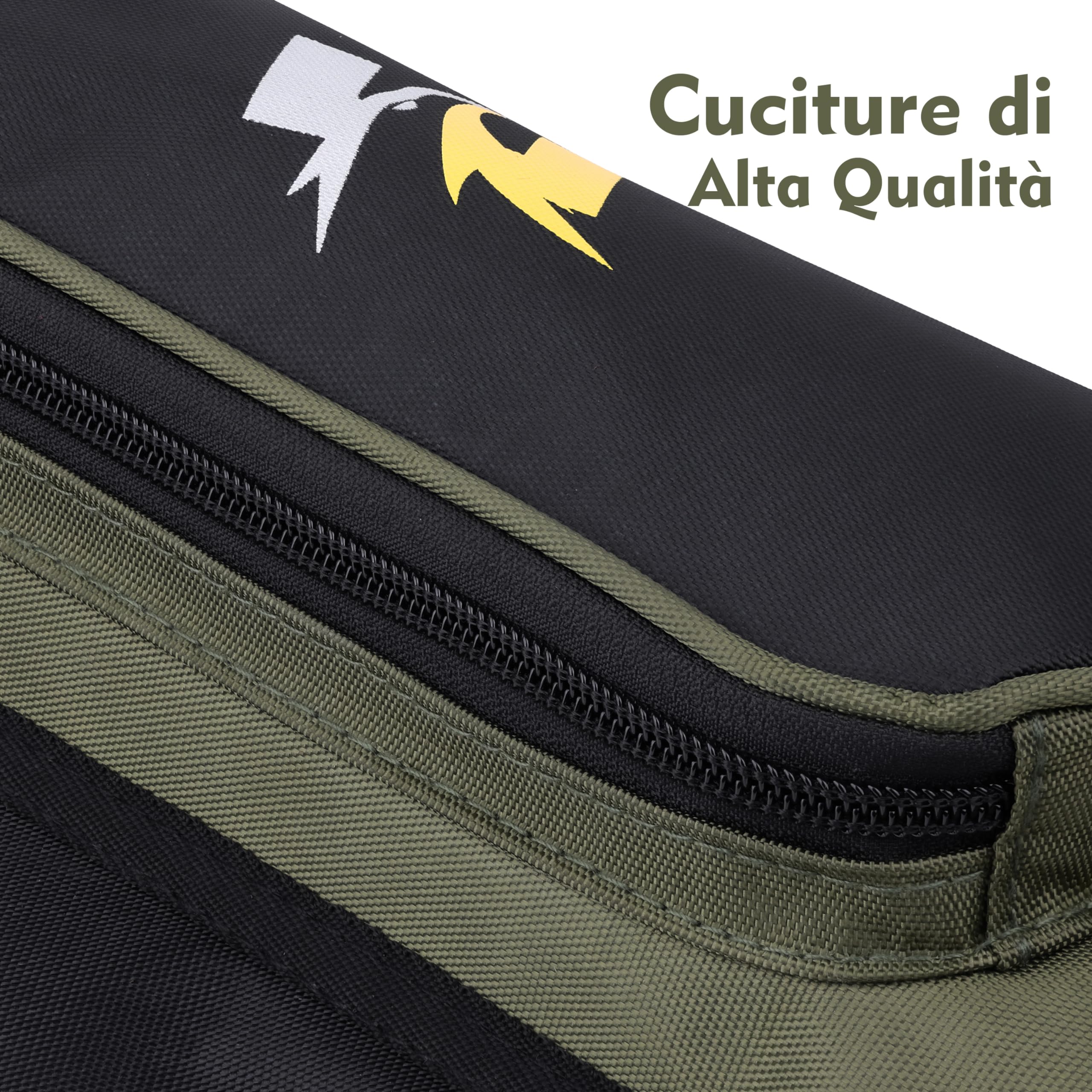 Sunya faretra per frecce Arco. Include 3 Tubi portafrecce, Tasche per Accessori e Cintura. Adatto per Archi Compound e recurve.