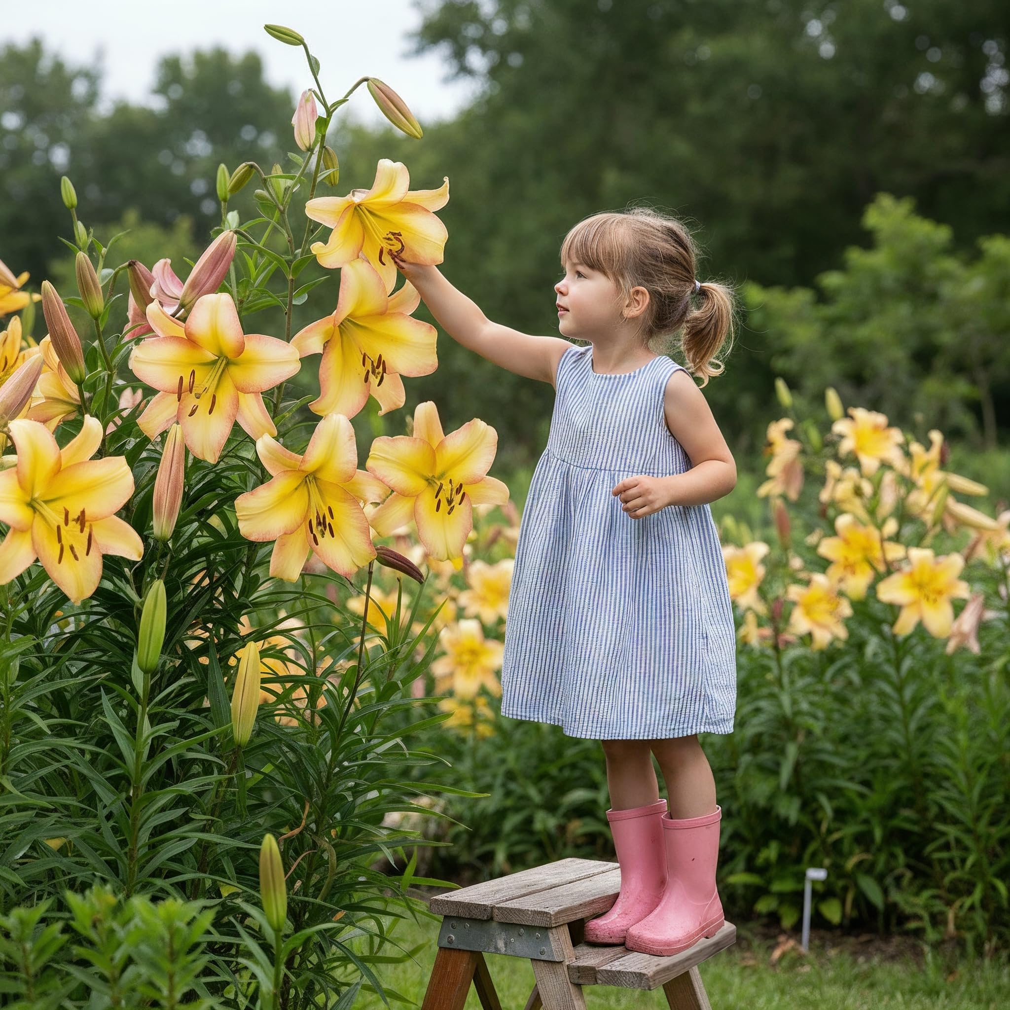Blumenzwiebeln Gladiolen, Dahlien, Freesien, Liatris, Exklusive Mischung aus Holland, Mehrjährig Pflanzen für Garten
