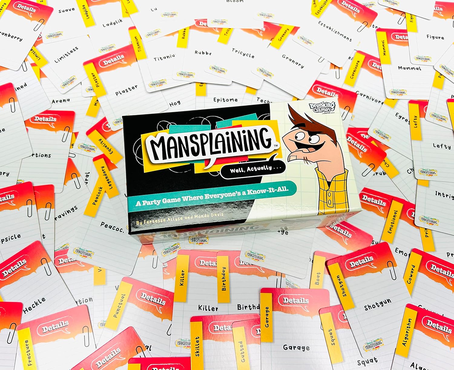 Breaking Games Mansplaining Card Game - Fast-Paced Word Strategy Game for 2+ Players - 30-Minute Challenge for Teens & Adults - Ideal for Game Nights & Parties