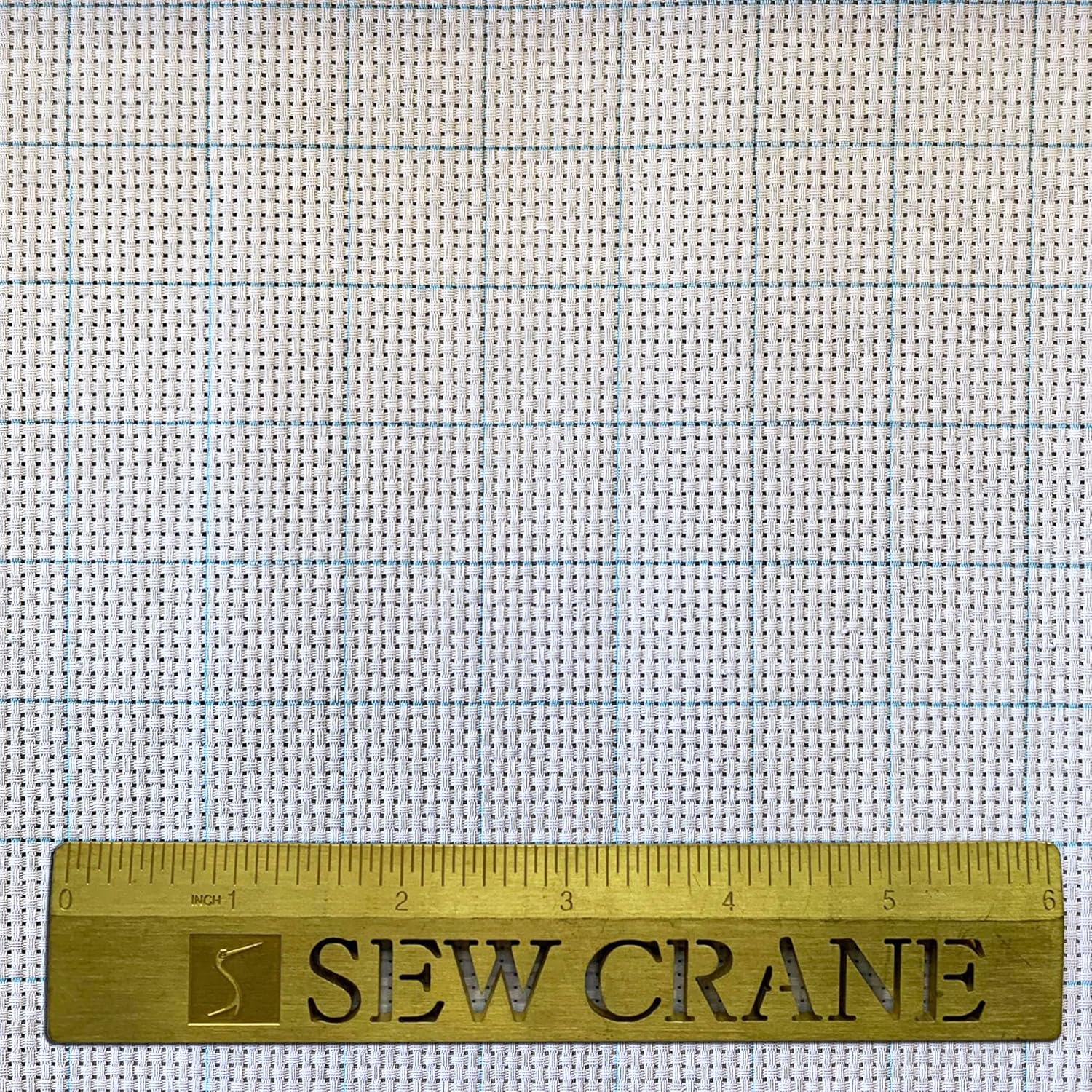 SewCrane 11CT Easy Count Aida Cotton Embroidery Fabric with Washable Grid Lines (59" W x 39" L)