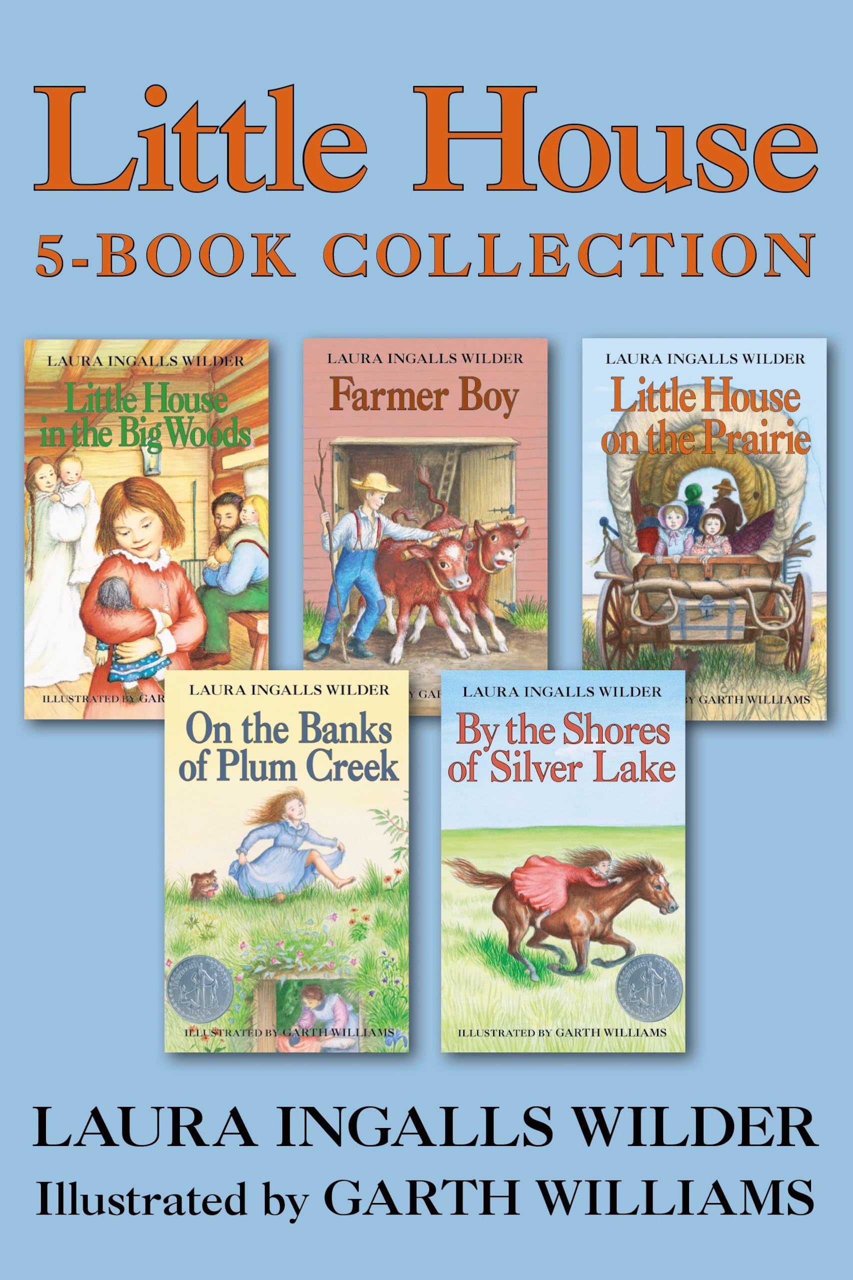 Little House 5-Book Collection: Little House in the Big Woods, Farmer Boy, Little House on the Prairie, On the Banks of Plum Creek, By the Shores of Silver Lake Kindle Edition