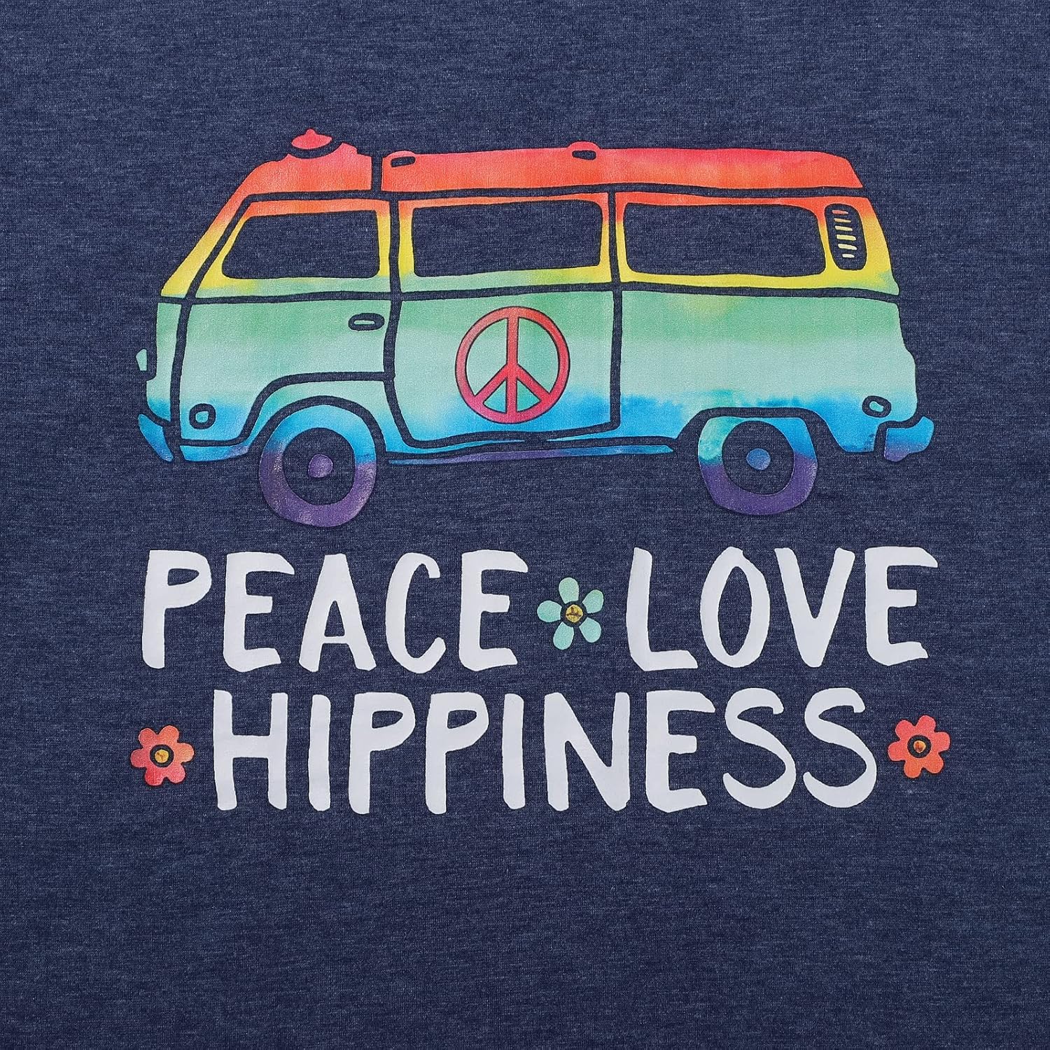 Peace Love T Shirt for Women Hippie Shirts Vintage Graphic Tees Hippy Gifts Tops Short Sleeve Tee Shirts - Image 5